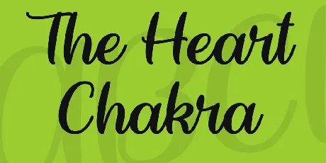 The Heart Chakra font