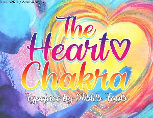 The Heart Chakra font