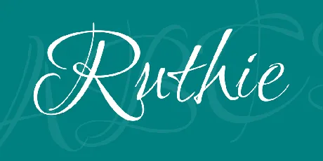 Ruthie font