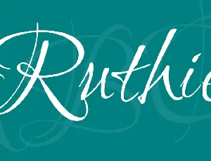 Ruthie font