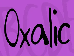 Oxalic font