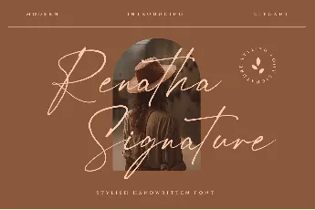 Renatha Signature font