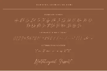 Renatha Signature font