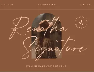 Renatha Signature font