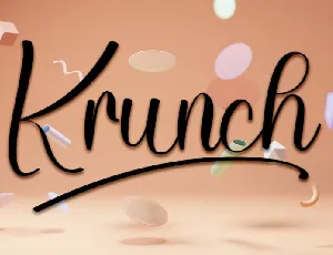 Krunch font