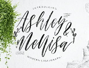 Ashley & Mellisa font