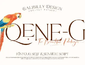 Qene-G Serif font