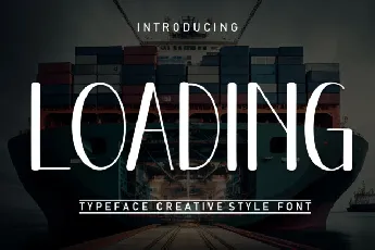 Loading Display Typeface font