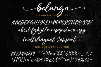 Belanga Script font