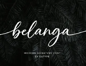 Belanga Script font