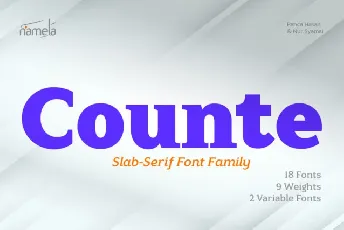 Counte font