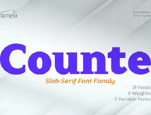 Counte font