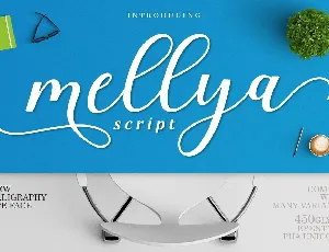 Mellya Calligraphy Script font