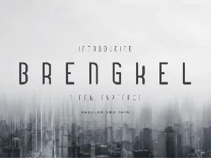 Brengkel Typeface Free font