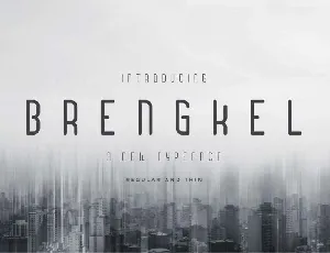 Brengkel Typeface Free font