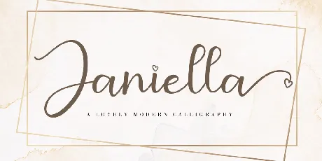 Janiella font