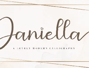 Janiella font