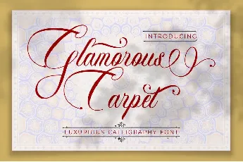 Glamorous Carpet font