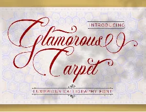 Glamorous Carpet font