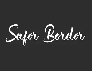 Safer Border Demo font