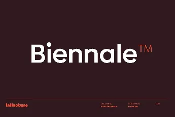 Biennale Family font