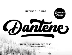 Dantene font