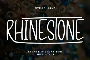Rhinestone Display font