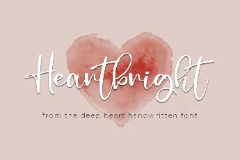 Heartbright Handwritten Script font