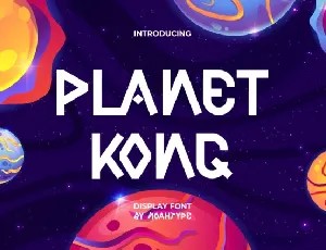 Planet Kong Display font