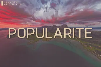 Popularite font