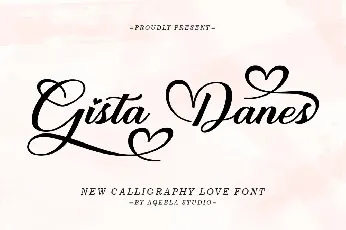 Gista Danes font