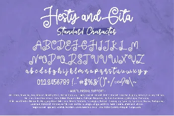 Hesty and Gita font