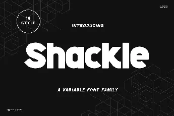 Shackle font