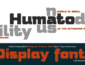 Humato Heavy font
