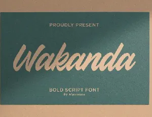 Wakanda font