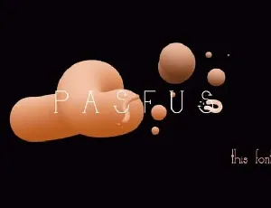 Pasfus Display font