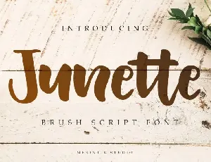 Junette Script font