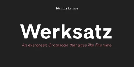 Werksatz Family font