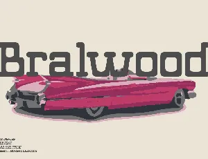 Bralwood font