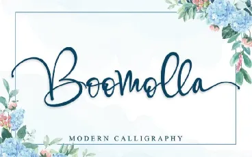 Boomolla Calligraphy font