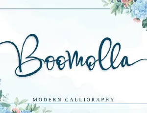 Boomolla Calligraphy font