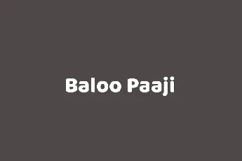 Baloo Paaji font