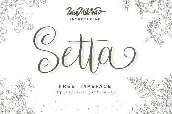 Setta Script Free font