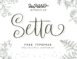 Setta Script Free font