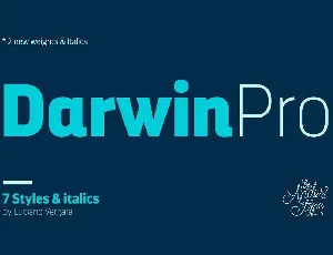 Darwin Pro Family font