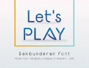 Sakbunderan font