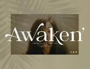 Awaken font