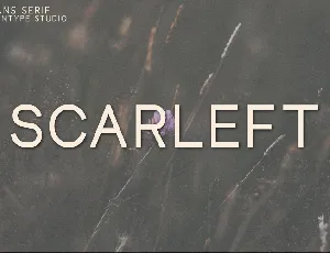 Scarleft font