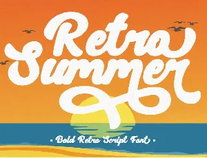 Retro Summer font