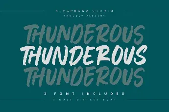 Thunderous font